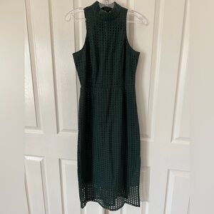 Summery midi laced green dress